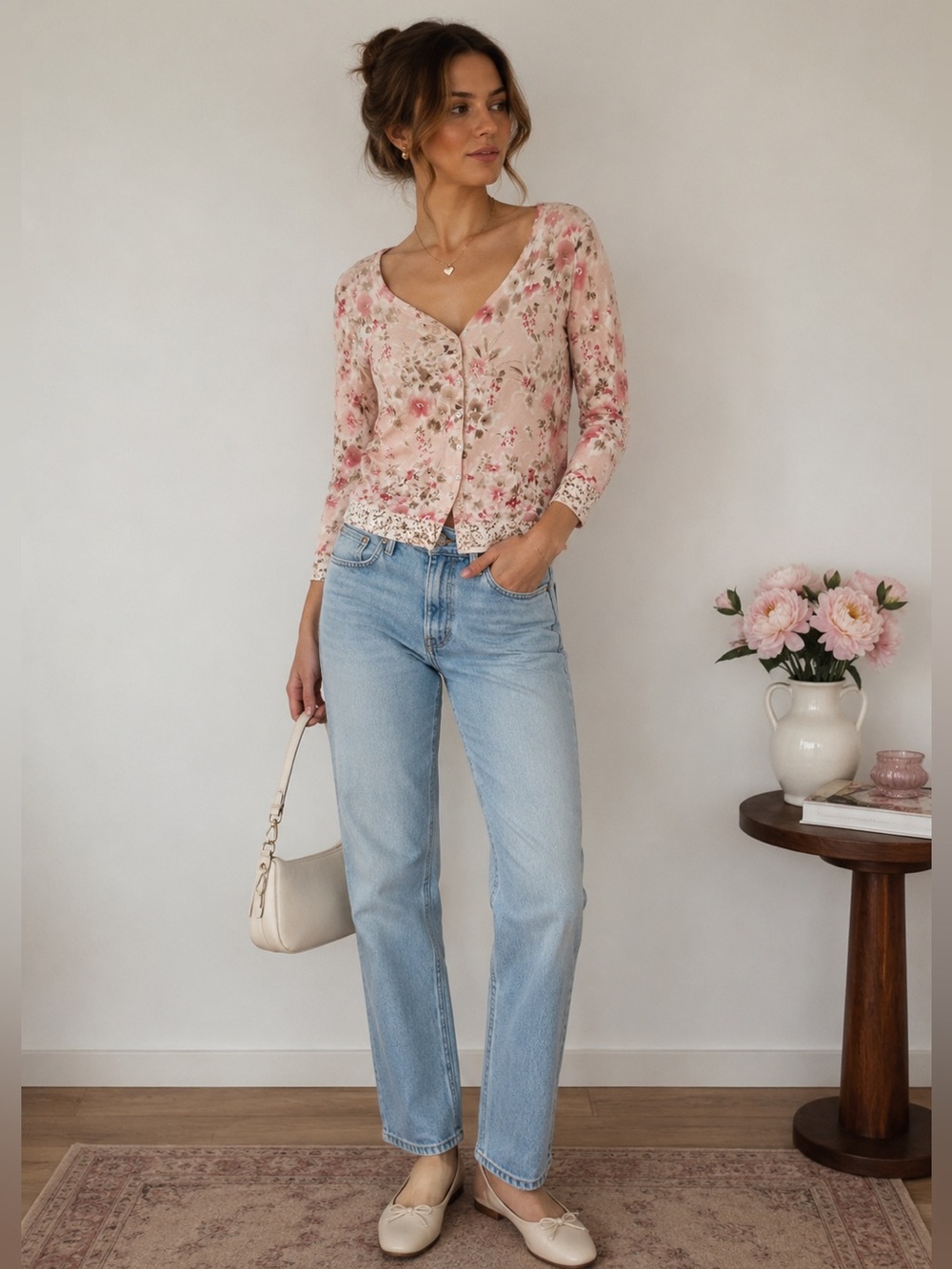 Laquer Button Down Cardigan